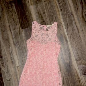 Rosy pink lace dress from Liberty Love. Size M